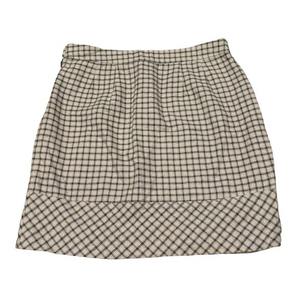 Tommy Hilfiger fall Plaid tan & black skirt with pockets size 8 - Picture 2 of 8
